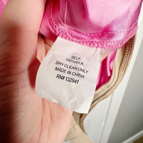 Amanda Uprichard Arabella Bodysuit Pompei Pink Size Large Silk - Picture 8 of 9